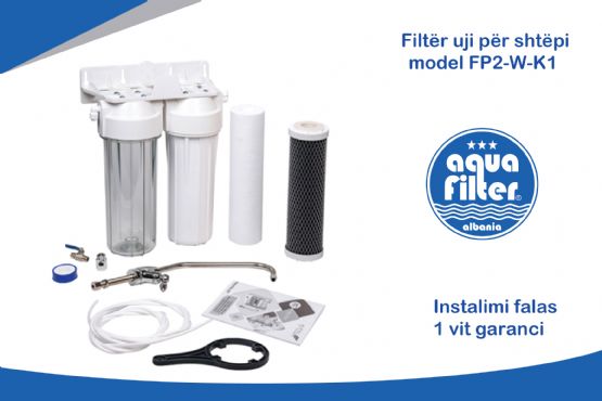 Filtër uji për shtëpi, model FP2-W-K1 nga Aqua Filter Albania, Filter uji per Shtepi, Filter uji per Vila, Filter uji per Zyra,   Filter uji per Servis makinash, Filter uji per Lokale